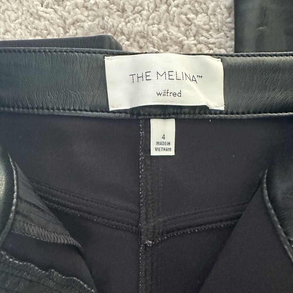 Wilfred The Melina Black Leather Trousers